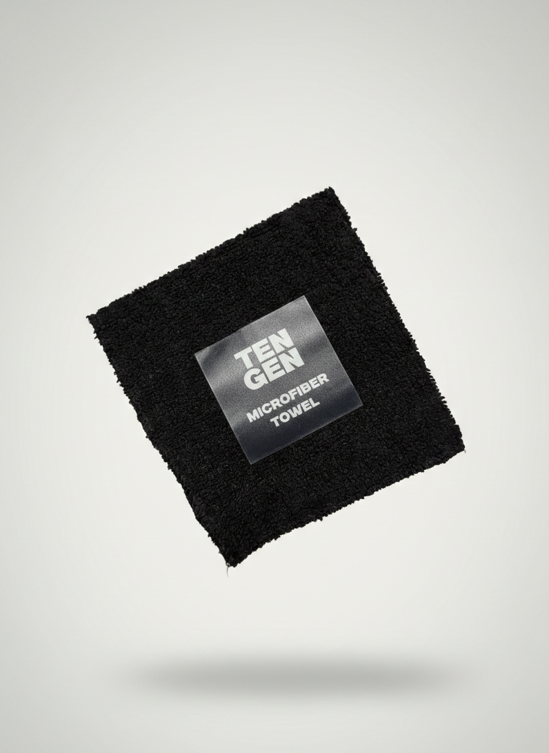 Black Microfiber Towel